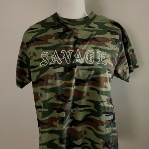 "SAVAGE" Camo Boys T-shirt
